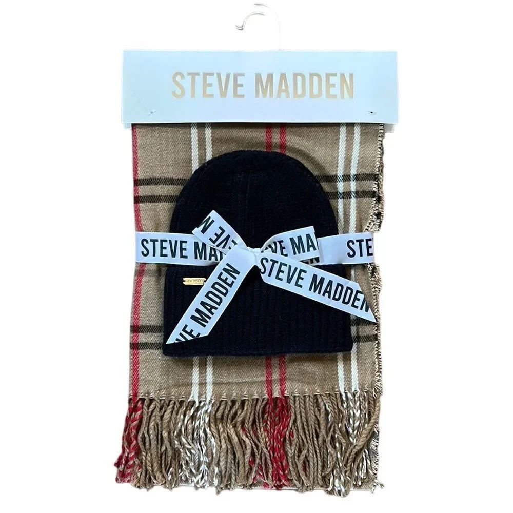 NEW Steve Madden Hat And Scarf Set